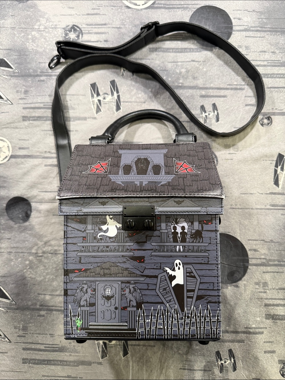 KREEPSVILLE 666 HAUNTED HOUSE CROSSBODY HANDBAG